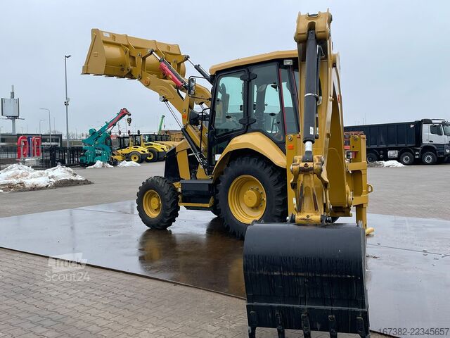 Kombination grävmaskin/lastare Caterpillar 424 4x4 Backhoe Loader - Export model
