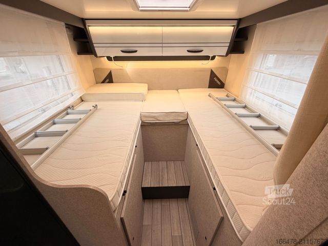 Semi-integrated camper FORSTER FT 699 EB *Einzelbetten-Hubbett-Automatik*