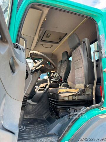 Trijų pusių savivartis sunkvežimis MERCEDES-BENZ AXOR 1833*HIAB KRAN 12 M*MEILLER* MIT ANHÄNGER *