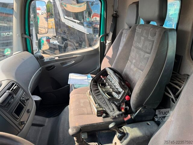 Trijų pusių savivartis sunkvežimis MERCEDES-BENZ AXOR 1833*HIAB KRAN 12 M*MEILLER* MIT ANHÄNGER *