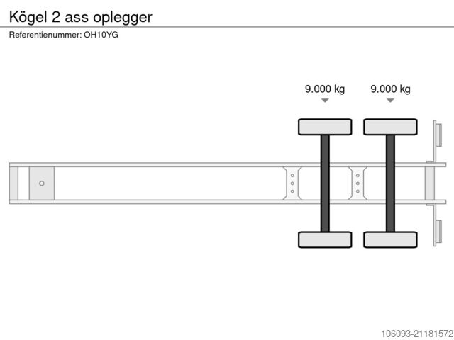 čemodāns Kögel 2 ass oplegger
