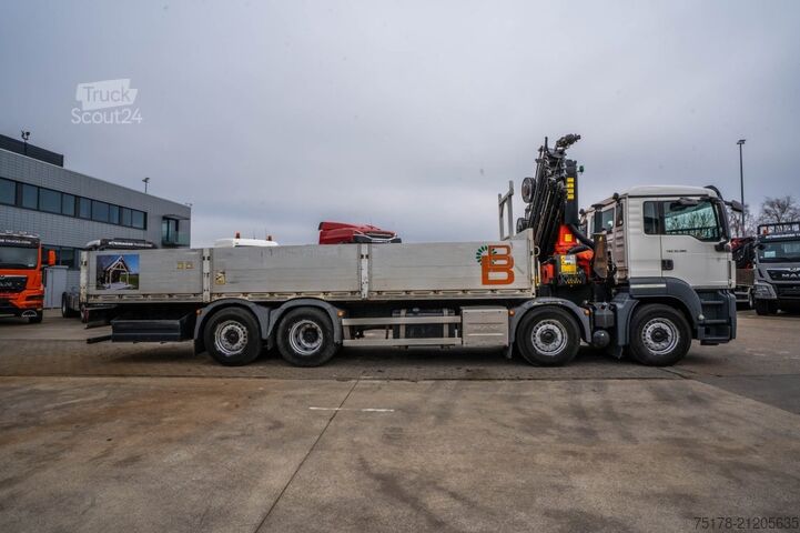 Plataforma de carga MAN TGS 35.360 BL-8X2-6+PALFINGER 27 T/m + 8EXT
