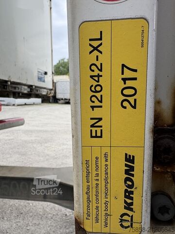 Chassis intercambiável com plataforma e lona Krone Jumbo 7,82m 3m hoch Hubdach + Edscha