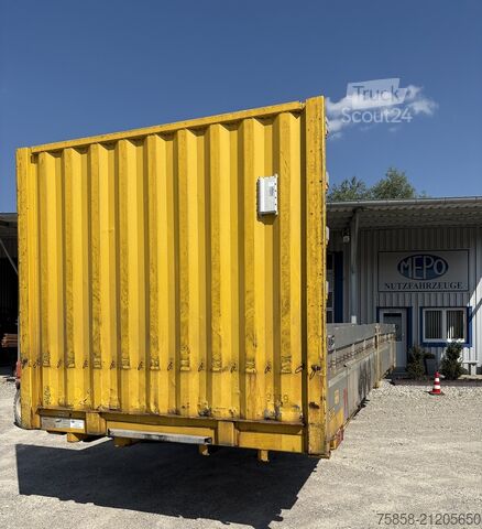 Carroçaria de troca aberta Krone Baustoff Wechselbrücke 7,45m Türen