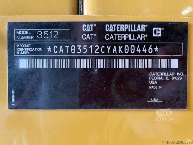 Adalékanyag Caterpillar 3512 - 1250 kVA Used Generator - DPX-12662