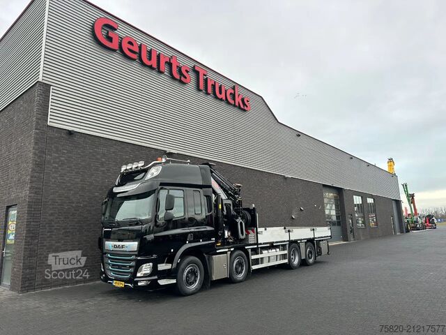 Darus teherautó DAF CF 450 8X2 + HIAB 858E-8 + JIB 150X-6 JDC KRAAN...
