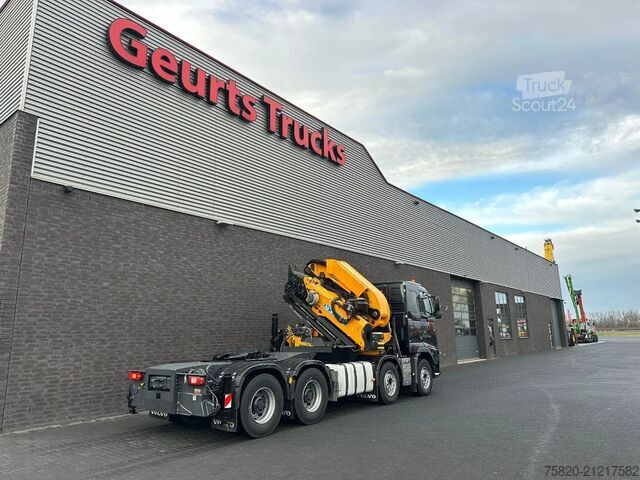 Vrachtwagen met kraan Volvo FH 480 8X4 TREKKER + EFFER 1355/8S KRAAN/KRAN/C...