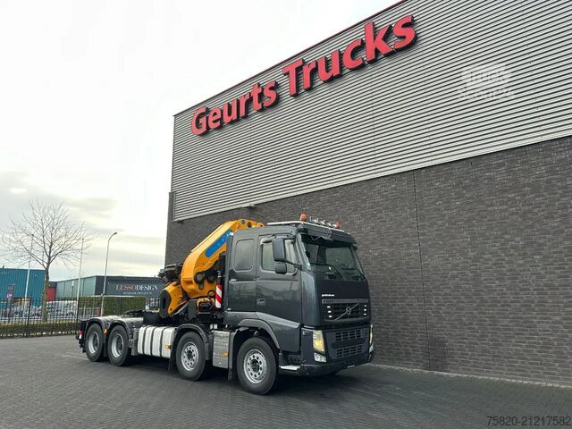 Vrachtwagen met kraan Volvo FH 480 8X4 TREKKER + EFFER 1355/8S KRAAN/KRAN/C...