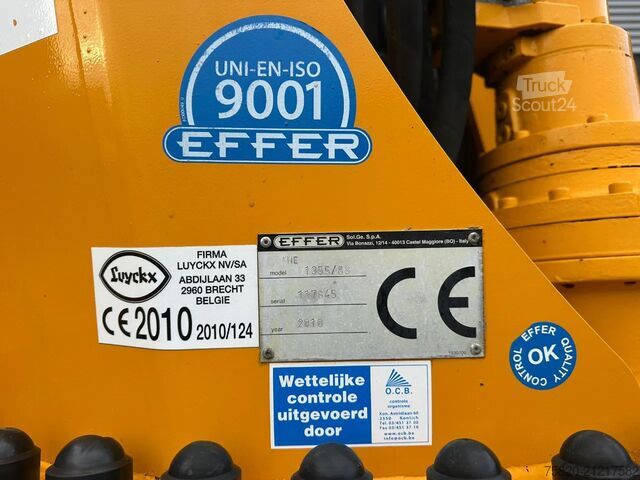 Vrachtwagen met kraan Volvo FH 480 8X4 TREKKER + EFFER 1355/8S KRAAN/KRAN/C...
