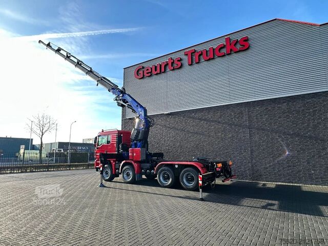 Darus teherautó MAN TGS 35.480 BL 8X4 TREKKER-BAKWAGEN  + FASSI 660...