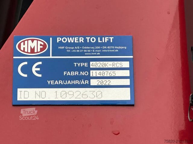Kranbil MAN TGS 35.470 8X4 HMF 4020-K6 + FJ 600 K4  KRAAN/K...