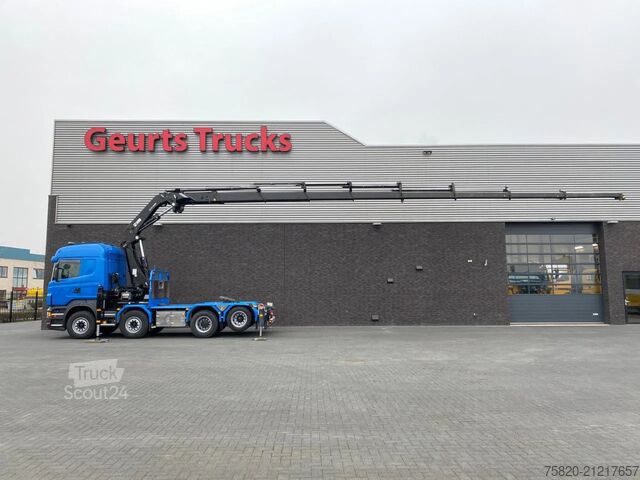 Darus teherautó Scania R560 V8 8X2 TREKKER/BAKWAGEN + HIAB 477E-8 HIPR...