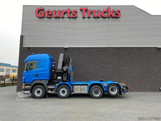Darus teherautó Scania R560 V8 8X2 TREKKER/BAKWAGEN + HIAB 477E-8 HIPR...