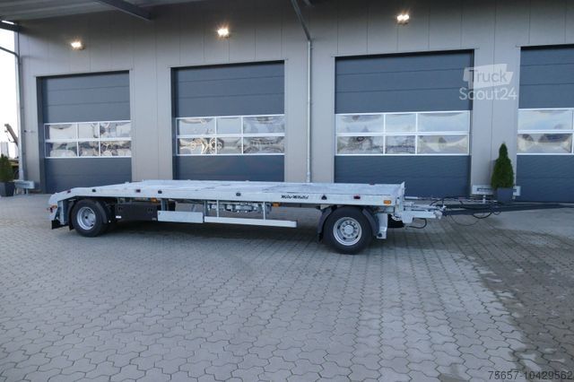 Lavtloader trailer MÜLLER-MITTELTAL 18 t. Kombi Abroller Absetzer Tieflader, Luft