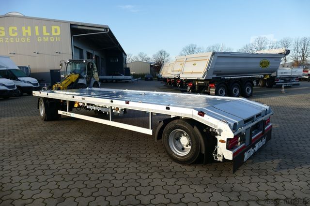 Lavtloader trailer MÜLLER-MITTELTAL 18 t. Kombi Abroller Absetzer Tieflader, Luft