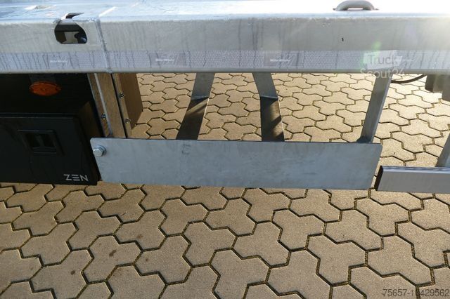 Lavtloader trailer MÜLLER-MITTELTAL 18 t. Kombi Abroller Absetzer Tieflader, Luft