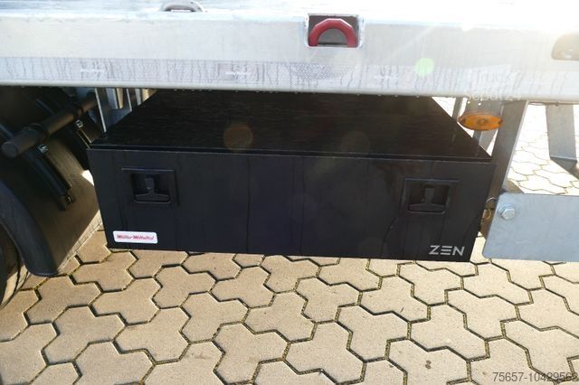 Lavtloader trailer MÜLLER-MITTELTAL 18 t. Kombi Abroller Absetzer Tieflader, Luft