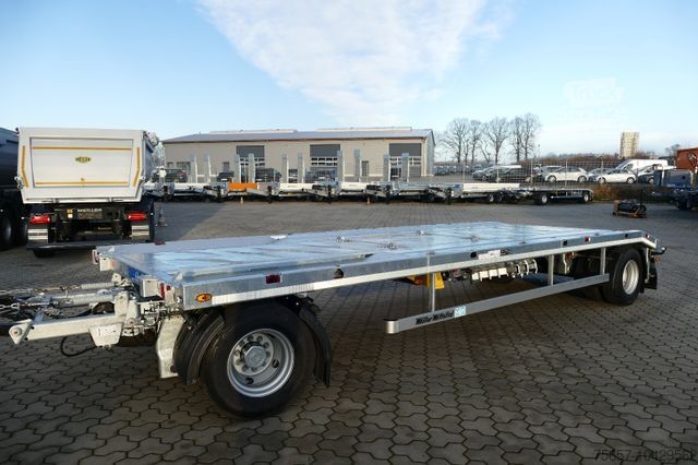 Lavtloader trailer MÜLLER-MITTELTAL 18 t. Kombi Abroller Absetzer Tieflader, Luft