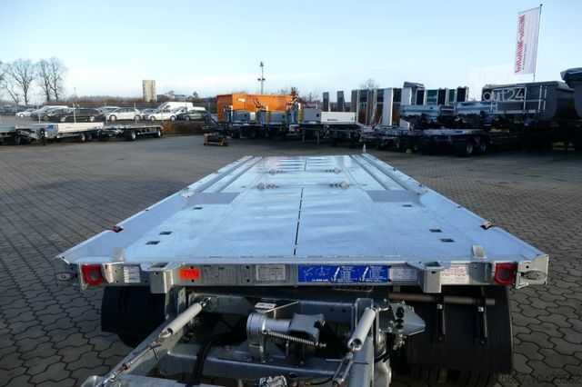 Lavtloader trailer MÜLLER-MITTELTAL 18 t. Kombi Abroller Absetzer Tieflader, Luft