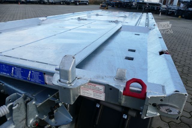Lavtloader trailer MÜLLER-MITTELTAL 18 t. Kombi Abroller Absetzer Tieflader, Luft