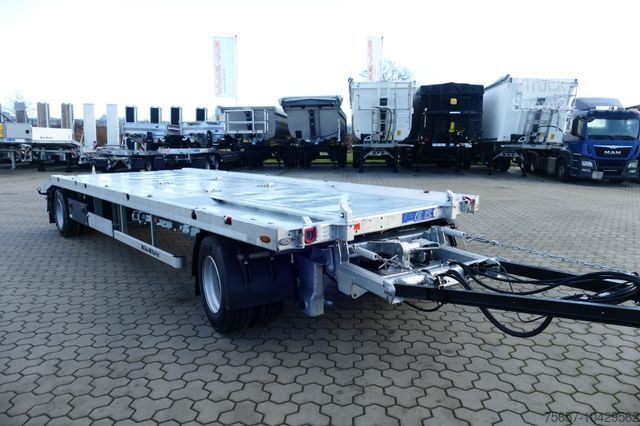 Lavtloader trailer MÜLLER-MITTELTAL 18 t. Kombi Abroller Absetzer Tieflader, Luft