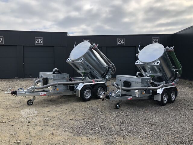 Kipper aanhangwagen  M-VAC 1800l  / Saugfass/ Rückkipper