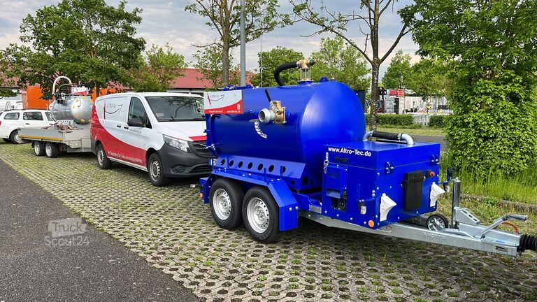 Kipper aanhangwagen  M-VAC 1800l  / Saugfass/ Rückkipper