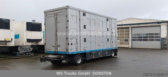 Ló-szállító utánfutó MENKE-JANZEN Viehanhänger 3 Stock Hubdach Aggregat