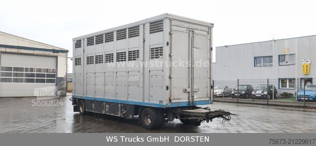 Ló-szállító utánfutó MENKE-JANZEN Viehanhänger 3 Stock Hubdach Aggregat