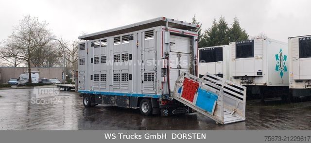 Ló-szállító utánfutó MENKE-JANZEN Viehanhänger 3 Stock Hubdach Aggregat