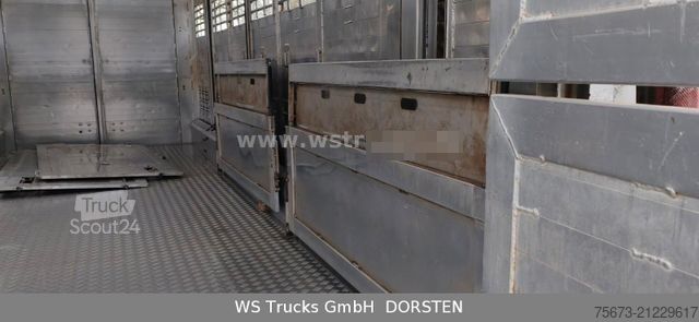 Ló-szállító utánfutó MENKE-JANZEN Viehanhänger 3 Stock Hubdach Aggregat