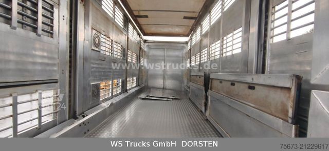 Ló-szállító utánfutó MENKE-JANZEN Viehanhänger 3 Stock Hubdach Aggregat