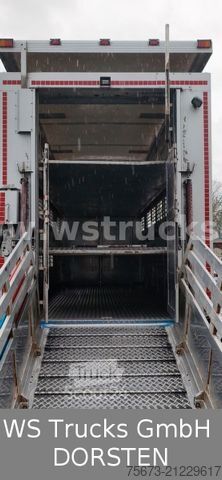 Ló-szállító utánfutó MENKE-JANZEN Viehanhänger 3 Stock Hubdach Aggregat