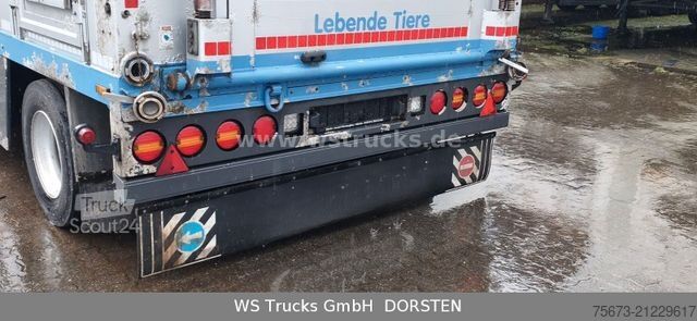 Ló-szállító utánfutó MENKE-JANZEN Viehanhänger 3 Stock Hubdach Aggregat