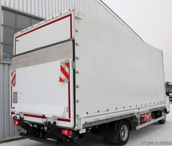 Фургон с брезентова завеса FUSO 7C18 Pritsche + Plane + LBW + Klima nur 57tkm