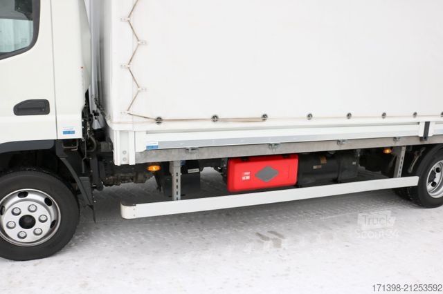 Фургон с брезентова завеса FUSO 7C18 Pritsche + Plane + LBW + Klima nur 57tkm