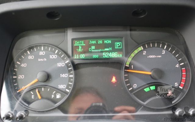 Фургон с брезентова завеса FUSO 7C18 Pritsche + Plane + LBW + Klima nur 57tkm