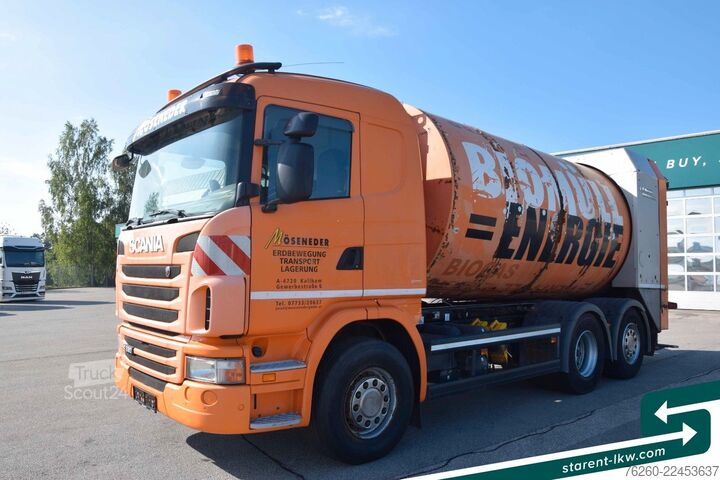 Müllwagen SCANIA G320 FAUN Rotopress Aufbau Lenk- + Lifta. Retard