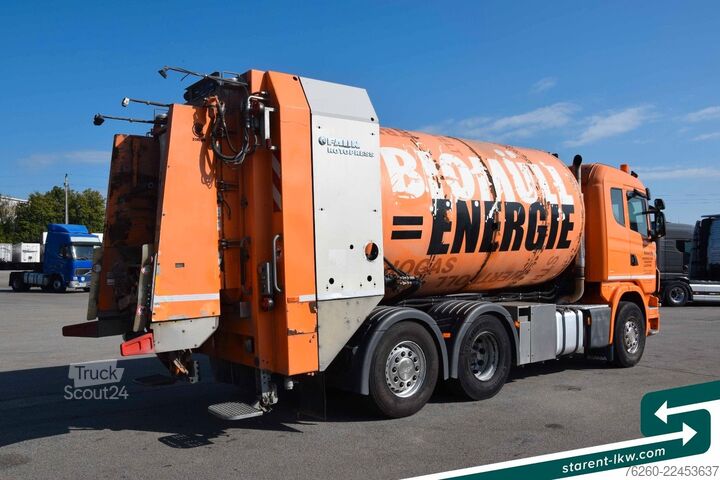 Müllwagen SCANIA G320 FAUN Rotopress Aufbau Lenk- + Lifta. Retard