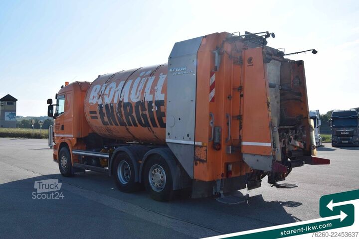 Müllwagen SCANIA G320 FAUN Rotopress Aufbau Lenk- + Lifta. Retard