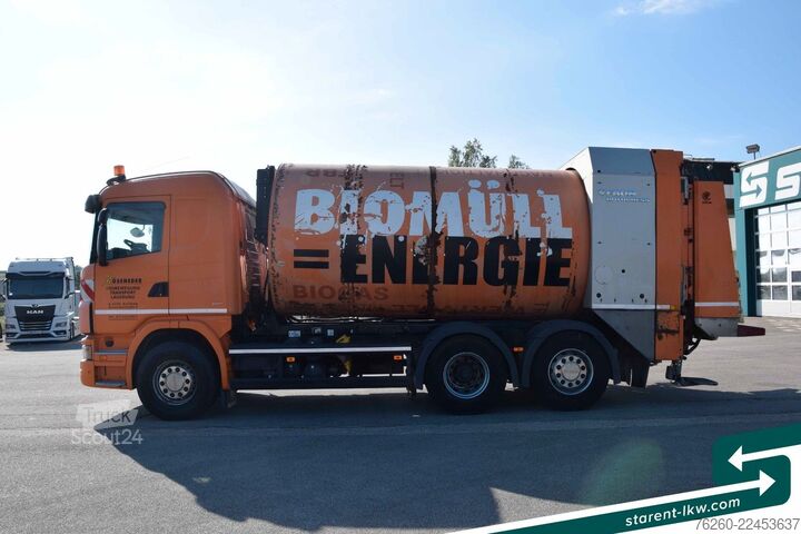 Müllwagen SCANIA G320 FAUN Rotopress Aufbau Lenk- + Lifta. Retard