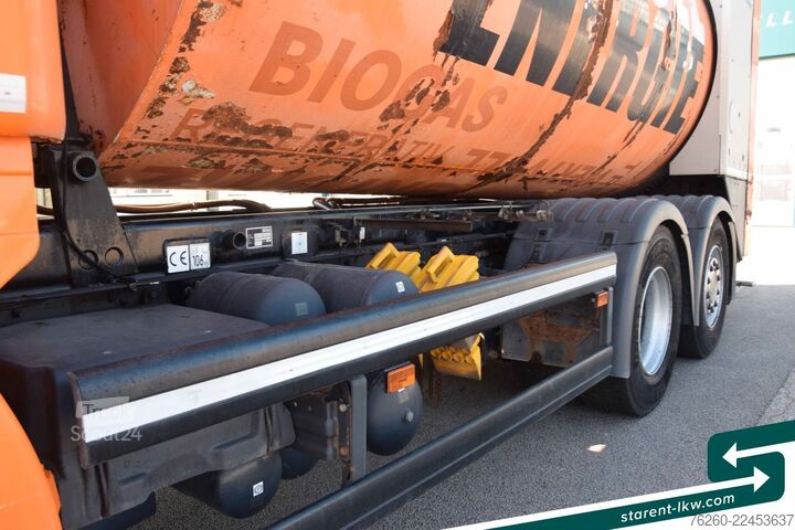 Müllwagen SCANIA G320 FAUN Rotopress Aufbau Lenk- + Lifta. Retard