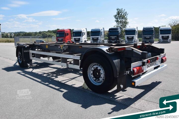 Değiştirilebilir şasili römork SCHMITZ CARGOBULL Lafette AWF 18, BDF Wechselrahmen, verzinkt TÜV