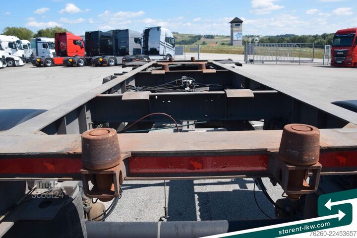 Değiştirilebilir şasili römork SCHMITZ CARGOBULL Lafette AWF 18, BDF Wechselrahmen, verzinkt TÜV