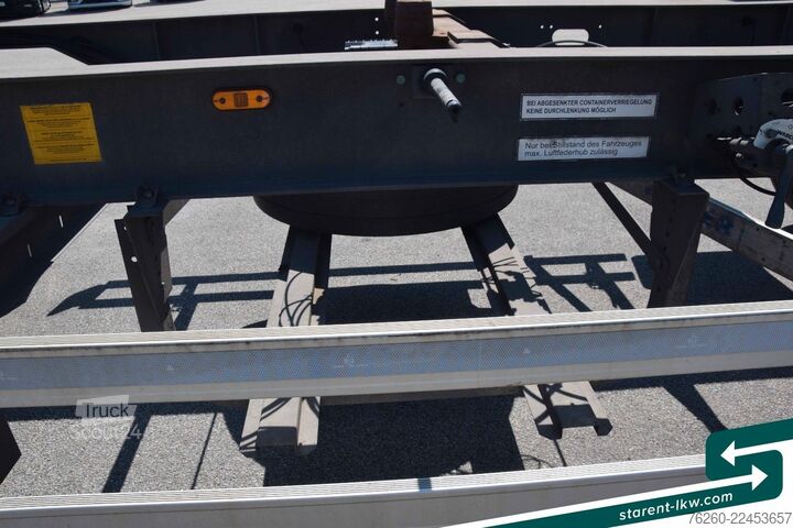 Değiştirilebilir şasili römork SCHMITZ CARGOBULL Lafette AWF 18, BDF Wechselrahmen, verzinkt TÜV