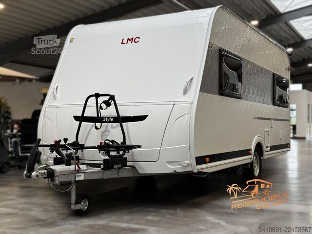 Wohnwagen LMC Style 460 E Mover Fahrradträger für E-Bike Solar