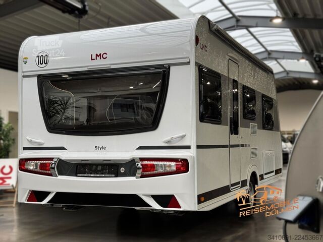 Wohnwagen LMC Style 460 E Mover Fahrradträger für E-Bike Solar