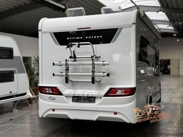 Polointegrovaný karavan HOBBY Optima OnTour T65 FL SAT TV Fahrradträger Solar
