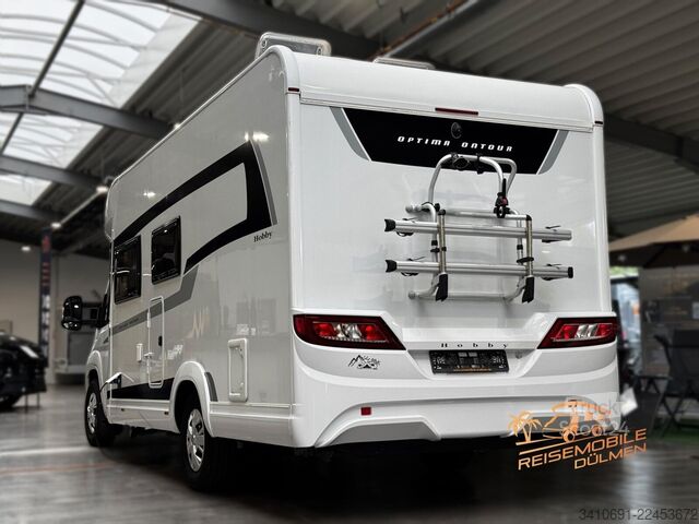 Polointegrovaný karavan HOBBY Optima OnTour T65 FL SAT TV Fahrradträger Solar