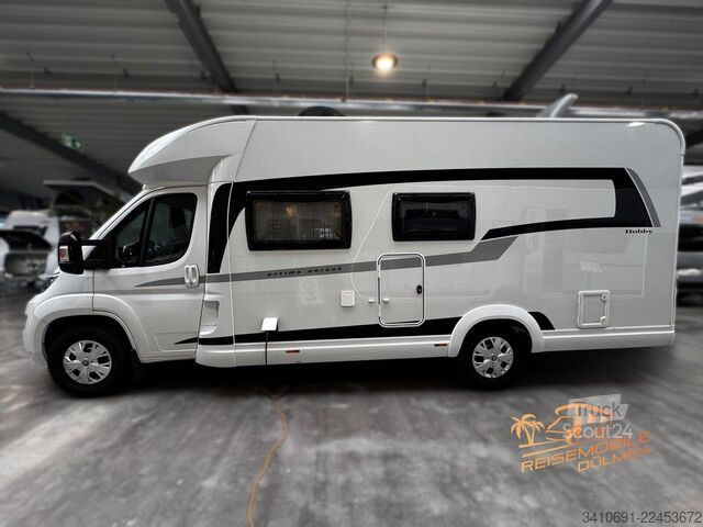 Polointegrovaný karavan HOBBY Optima OnTour T65 FL SAT TV Fahrradträger Solar